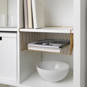 IKEA KALLAX Wire basket brass color